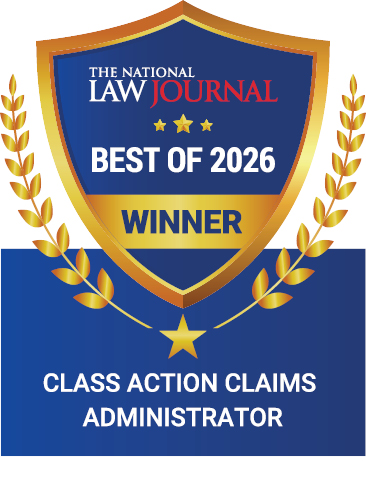 Best Class Action Claims Administrator, 1st Place (2026); Presented by the National Law Journal